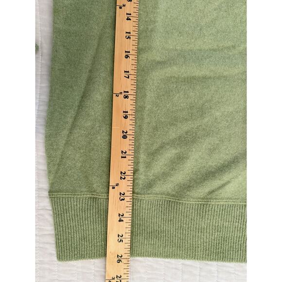 AE77 Sweater Women's Medium Green 100% Cashmere Crewneck Pullover Soft New Tag - Picture 7 of 8